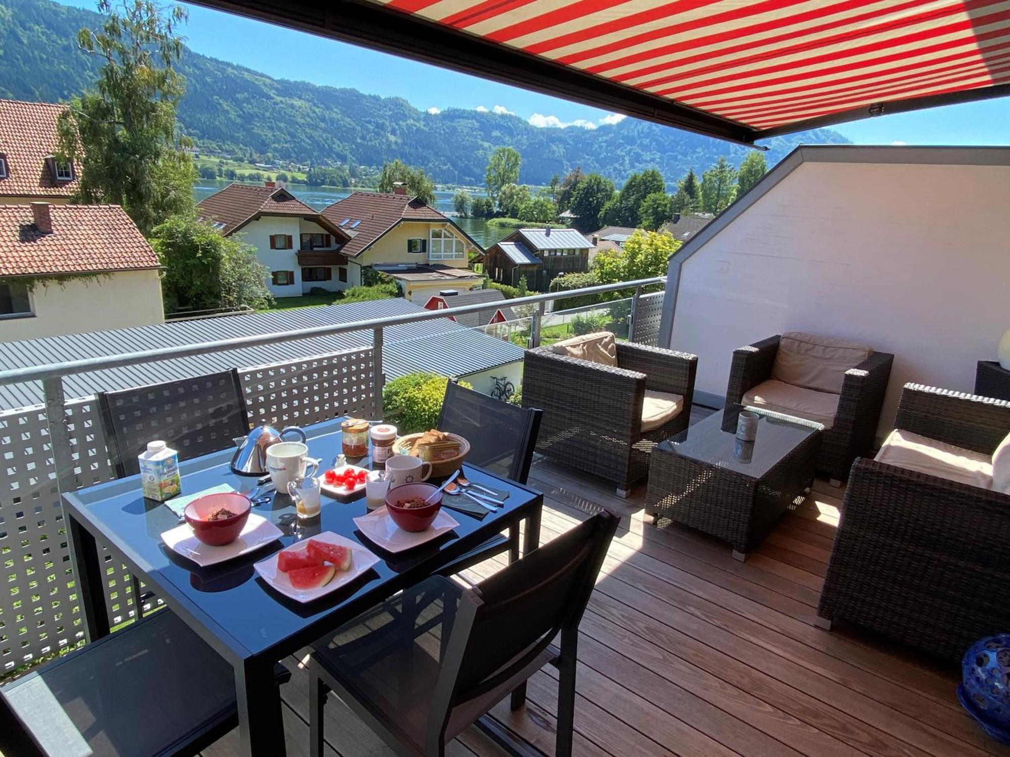 FeWo mit Seeblick Bodensdorf Exterior foto